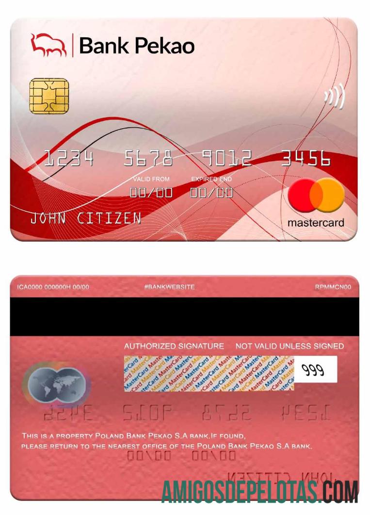 Poland Bank Pekao S.A Bank Mastercard download for verification